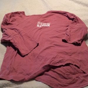 Pink pink nation quarter sleeve shirt